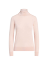 Polo Ralph Lauren Women's Iconic Style Cashmere Turtleneck Sweater In Blush