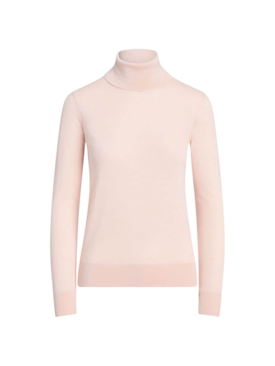 Polo Ralph Lauren Women's Iconic Style Cashmere Turtleneck Sweater In Blush