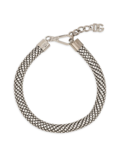 Dolce & Gabbana Women's Silvertone & Glass Crystal Necklace