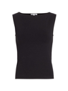 Reformation Dusk Knit Top In Black