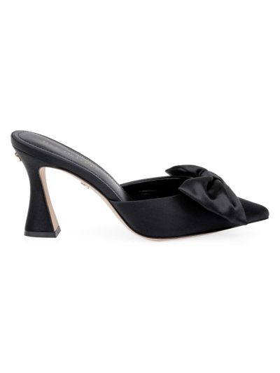 Dee Ocleppo Maldives Statin Bow Mule Pumps In Black