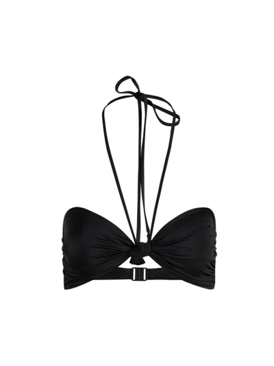 Johanna Ortiz Women's Seafares Tassel-accented Bikini Top In Black