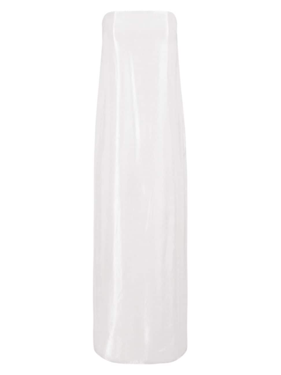 Staud Casey Strapless Metallic Silk-blend Tulle Gown In Silver