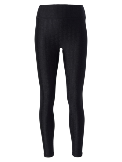 Lacoste X Bandier Women's  Jacquard Leggings In Noir