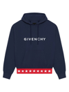 GIVENCHY MEN'S BOXY FIT HOODIE IN FLEECE