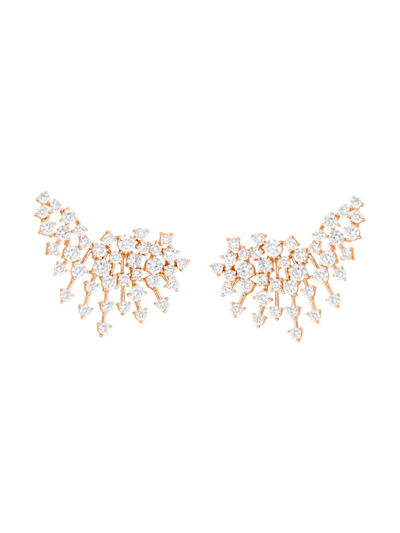 Hueb Women's Luminus 18k Rose Gold & Diamond Earrings In 18k And Diamonds