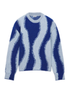 Loewe Wool-blend Patterned Sweater In Light Blue