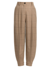 LORO PIANA WOMEN'S ANISTON BALLOON-LEG CASHMERE PANTS