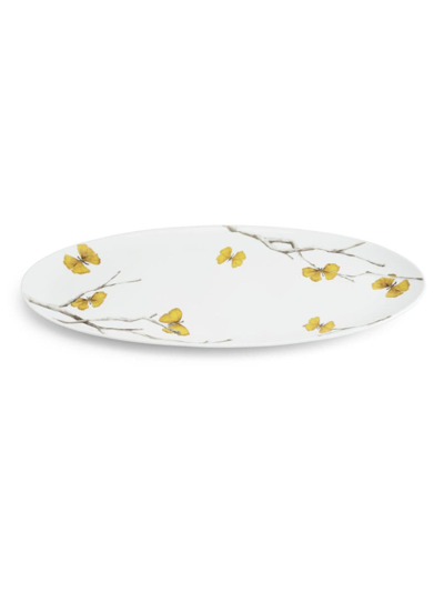 Michael Aram Butterfly Ginkgo Porcelain Platter In White