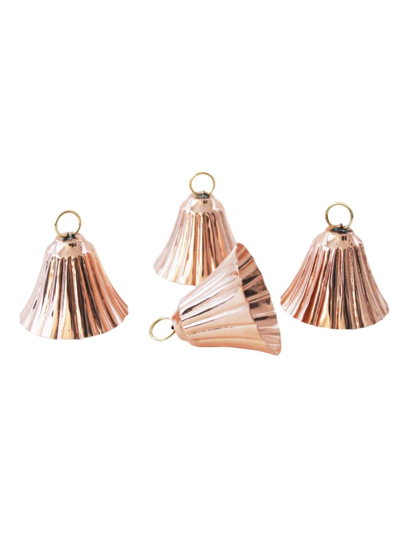 Coppermill Kitchen 4-piece Copper Bell Ornament Set