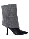 Black Suede Studio Women's Cecille Leather Ankle Boots In Black