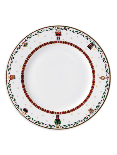 Prouna Nutcracker Dinner Plate In Red Green White