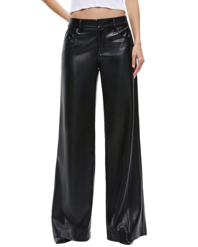 Alice And Olivia Trish Low-rise Flared Trousers In Black