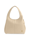 Coach Women's Lana Pebble Leather Shoulder Bag In Ivory