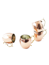 COPPERMILL KITCHEN VINTAGE-INSPIRED 4-PIECE MOSCOW MULE MUG SET