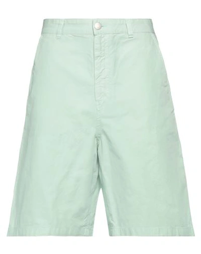 Ami Alexandre Mattiussi Man Shorts & Bermuda Shorts Light Green Size L Cotton