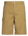 KENZO KENZO MAN SHORTS & BERMUDA SHORTS MUSTARD SIZE 30 COTTON