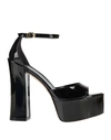 Stuart Weitzman Woman Sandals Black Size 6.5 Soft Leather