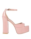 Stuart Weitzman Woman Sandals Light Pink Size 8.5 Soft Leather In Pink