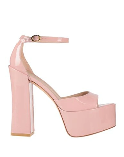 Stuart Weitzman Woman Sandals Light Pink Size 8.5 Soft Leather