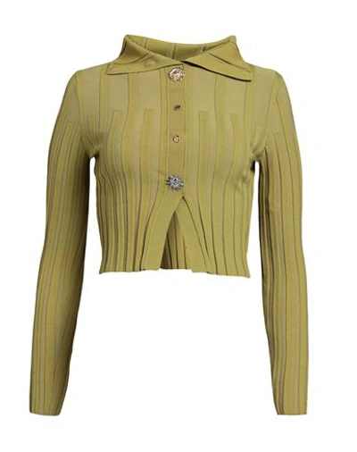 Jacquemus Woman Sweater Sage Green Size 2 Viscose, Polyamide