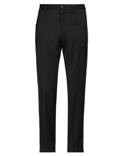 Dolce & Gabbana Man Pants Black Size 34 Virgin Wool, Elastane
