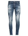 Dsquared2 Man Jeans Blue Size 40 Cotton, Elastane In Blue
