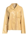 LOEWE LOEWE WOMAN SHIRT MUSTARD SIZE 6 LAMBSKIN