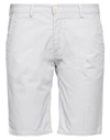 Manuel Ritz Man Shorts & Bermuda Shorts White Size 38 Cotton, Elastane