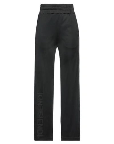 Fendi Woman Pants Black Size S Acetate, Polyester