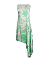 Fendi Multicolour Printed Satin Dress In White