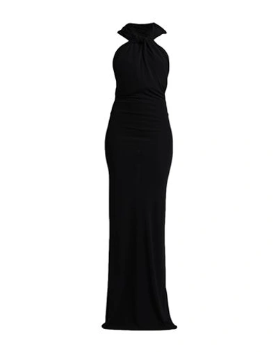 Saint Laurent Maxikleid Mit Kapuze In Black