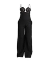 Stella Mccartney Woman Jumpsuit Black Size 8-10 Linen, Cotton, Polyamide, Acetate, Silk