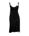 Victoria Beckham Woman Midi Dress Black Size 6 Acetate, Viscose