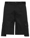 DOLCE & GABBANA DOLCE & GABBANA MAN SHORTS & BERMUDA SHORTS BLACK SIZE 36 COTTON, ELASTANE