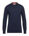 Mqj Man Sweater Midnight Blue Size 38 Wool, Acrylic