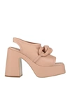Stella Mccartney Woman Sandals Blush Size 9 Textile Fibers In Pink