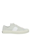 TOM FORD TOM FORD MAN SNEAKERS OFF WHITE SIZE 9 LEATHER