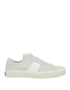Tom Ford Man Sneakers Off White Size 9 Leather