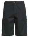 KENZO KENZO MAN SHORTS & BERMUDA SHORTS BLACK SIZE 34 COTTON