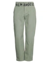 Palm Angels Man Pants Military Green Size L Cotton, Polyamide