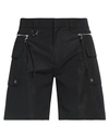 FENDI FENDI MAN SHORTS & BERMUDA SHORTS BLACK SIZE 34 COTTON, POLYAMIDE