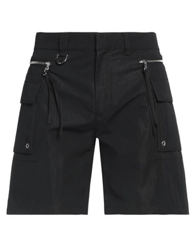 Fendi Man Shorts & Bermuda Shorts Black Size 34 Cotton, Polyamide