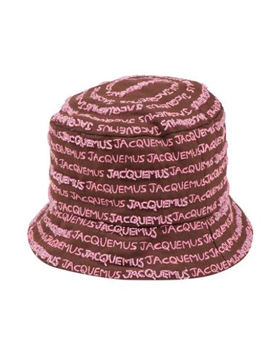 Jacquemus Woman Hat Cocoa Size 7 ⅜ Cotton In Pink