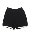 Vicolo Babies'  Toddler Girl Shorts & Bermuda Shorts Black Size 6 Cotton, Acrylic