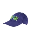 Off-white Man Hat Purple Size Onesize Cotton In Purple
