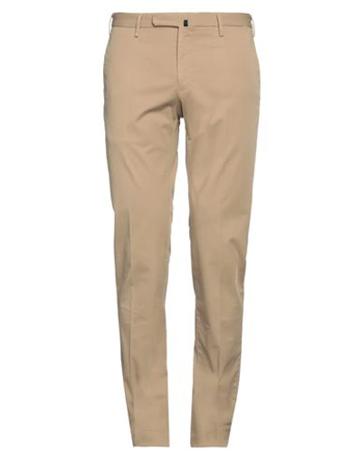 Incotex Man Pants Khaki Size 40 Cotton, Elastane In Beige