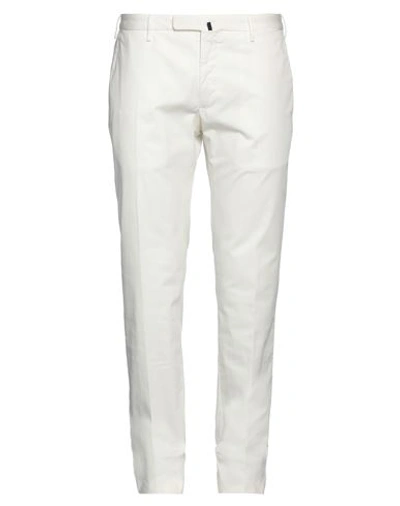 INCOTEX INCOTEX 1951 BY SLOWEAR MAN PANTS WHITE SIZE 38 COTTON, ELASTANE