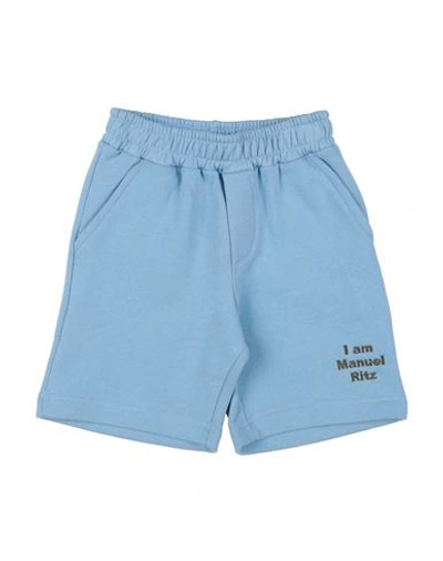 Manuel Ritz Toddler Boy Shorts & Bermuda Shorts Light Blue Size 4 Cotton In Blue
