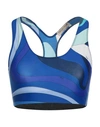 Pucci Woman Top Bright Blue Size Xs Viscose, Polyamide, Elastane In Blue